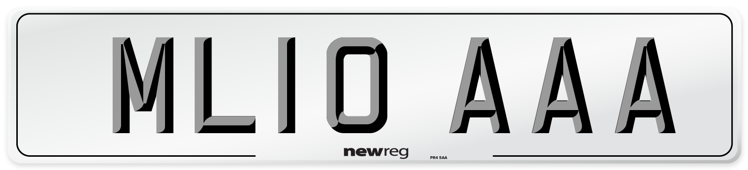ML10 AAA Number Plate from New Reg